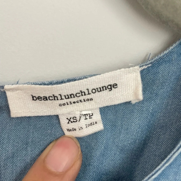 Long sleeve beach lunch lounge size XS blue - Picture 4 of 6